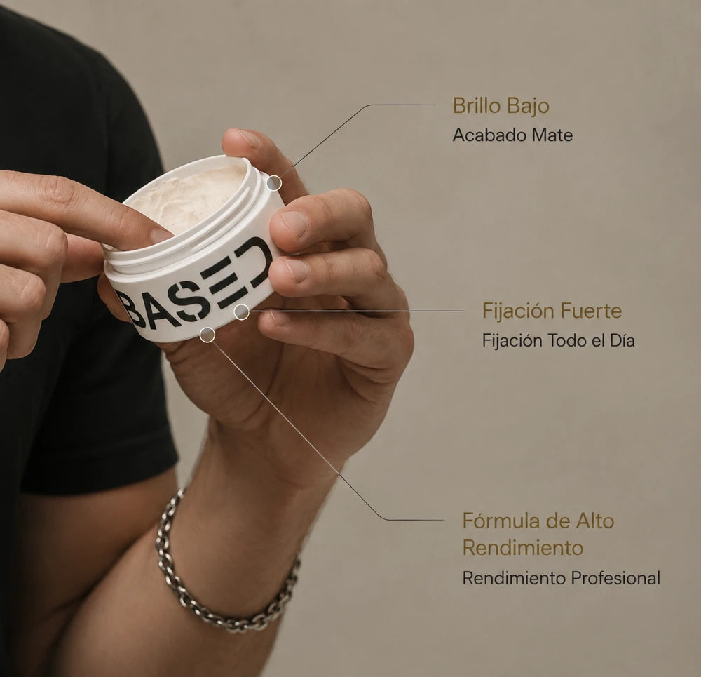 Based® Matte Hair Wax — Strong Hold and Natural Shine-Free Finish